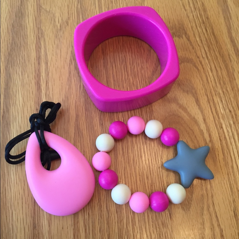 Silicone Teething Bracelets and Necklace